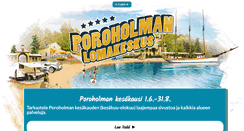 Desktop Screenshot of poroholma.fi